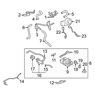 Toyota OE - Emission System - Emission Components (32 Gallon Tank)