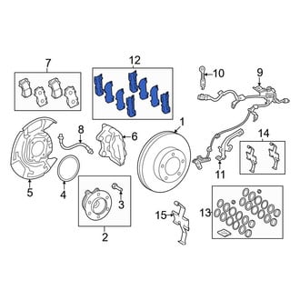 Toyota OE - Front Disc Brake Pad Shim Kit