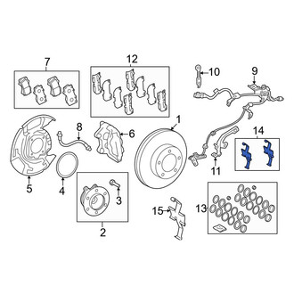 Toyota OE - Front Disc Brake Pad Set