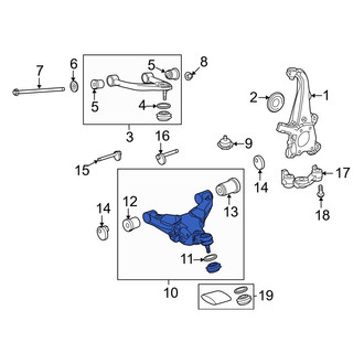 Toyota OE - Front Left Lower Suspension Control Arm