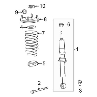 Toyota OE - Front Suspension - Struts & Components (W/O Auto Level)