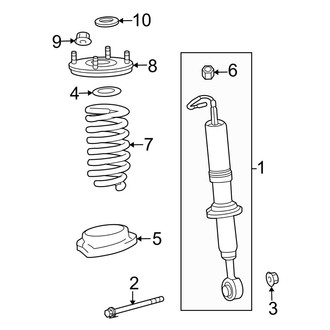 Toyota OE - Front Suspension - Struts & Components (With Auto Level)