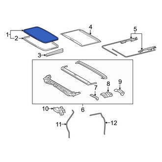Toyota OE - Sunroof Glass