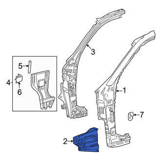 Toyota OE - Left Body A-Pillar Brace