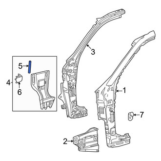 Toyota OE - Right Body A-Pillar Brace