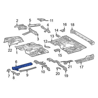 Toyota OE - Front Left Floor Side Rail