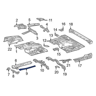 Toyota OE - Front Left Inner Floor Pan Reinforcement