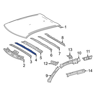 Toyota OE - Front Roof Bow