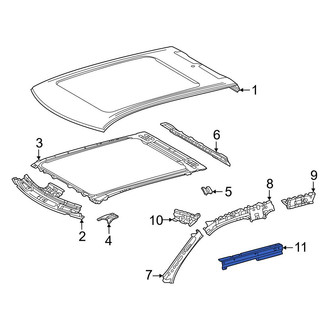 Toyota OE - Front Left Outer Roof Side Rail