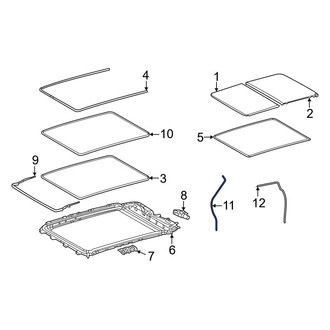 Toyota OE - Front Sunroof Drain Hose