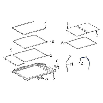 Toyota OE - Rear Sunroof Drain Hose