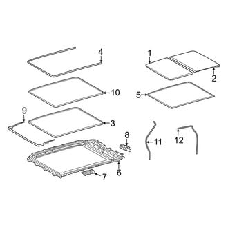 Toyota OE - Cab - Sunroof (1794 Edition / Capstone / Limited / Platinum / SR / SR5 / TRD Pro CrewMax)