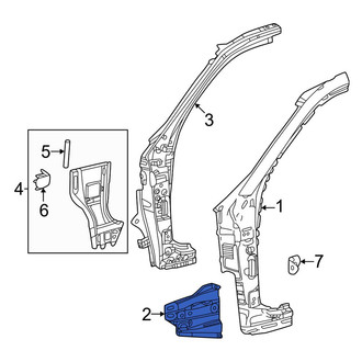 Toyota OE - Left Body A-Pillar Brace