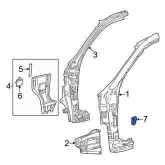 Toyota OE - Rear Right Fender Bracket
