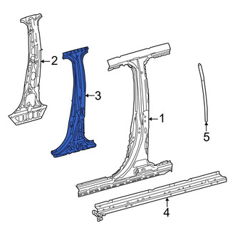 Toyota OE - Right Body B-Pillar Reinforcement