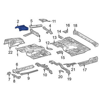 Toyota OE - Front Center Floor Pan Reinforcement