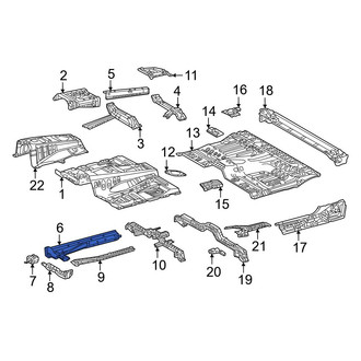 Toyota OE - Front Right Floor Side Rail