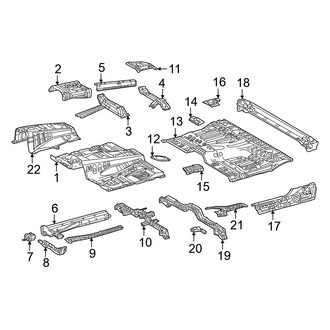 Toyota OE - Cab - Floor (CrewMax)
