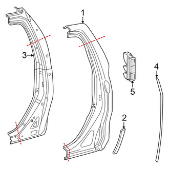 Toyota OE - Cab - Side Panel (1794 Edition / Capstone / Limited / Platinum / SR / SR5 / TRD Pro CrewMax)