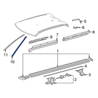 Toyota OE - Front Right Windshield Molding