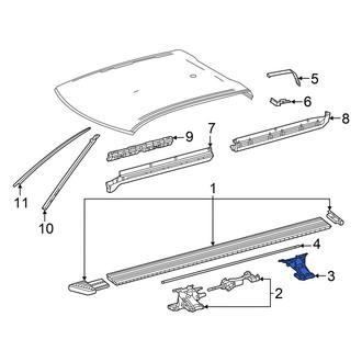 Toyota OE - Rear Right Running Board Mounting Bracket