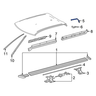 Toyota OE - Left Roof Drip Molding