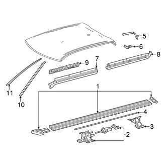 Toyota OE - Cab - Exterior Trim (CrewMax)
