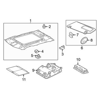 Toyota OE - Cab - Headliner (With Panoramic Roof), (1794 Edition / Capstone / Limited / Platinum / SR / SR5 / TRD Pro CrewMax)