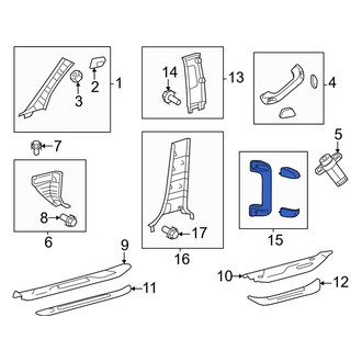 Toyota OE - Rear Right Interior Grab Bar