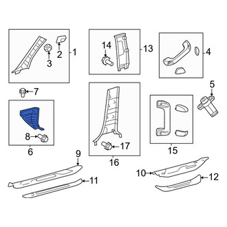 Toyota OE - Front Left Kick Panel Trim
