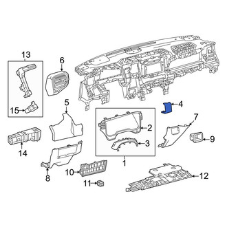 Toyota OE - Left Outer Instrument Panel Molding