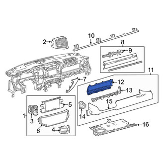 Toyota OE - Instrument Panel Storage Compartment