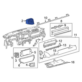Toyota OE - Right Outer Dashboard Air Vent