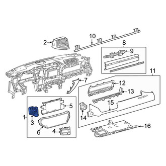 Toyota OE - Center Right Dashboard Air Vent