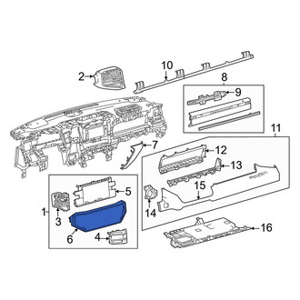Toyota OE - Right Instrument Panel Molding