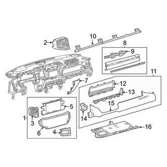 Toyota OE - Center Instrument Panel Trim Panel