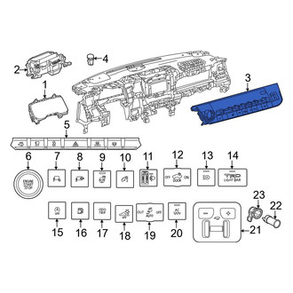 Toyota OE - Front HVAC Temperature Control Panel