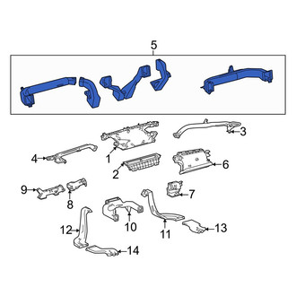 Toyota OE - Front Center Instrument Panel Air Duct