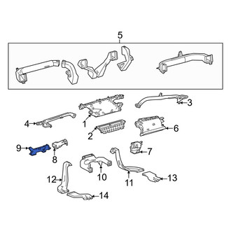 Toyota OE - Front Center Left Instrument Panel Air Duct