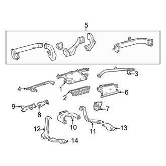 Toyota OE - Instrument Panel - Ducts