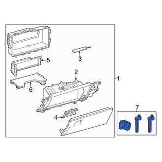 Toyota OE - Front Glove Box Lock Kit