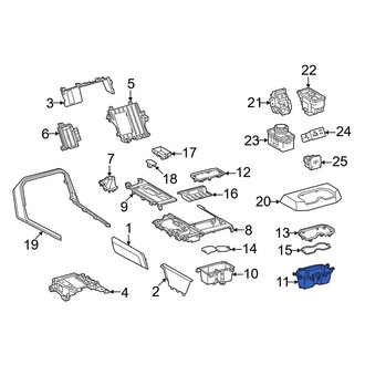 Toyota OE - Rear Console Cup Holder