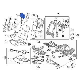 Toyota OE - Front Right Headrest