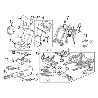 Toyota OE - Seats & Tracks - Driver Seat Components (Power Seat)
