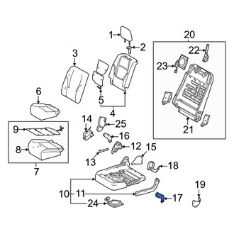 Toyota OE - Rear Right Inner Seat Hinge