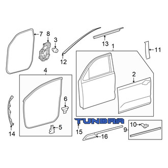 Toyota OE - Front Left Door Emblem