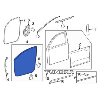 Toyota OE - Front Left Outer Door Seal