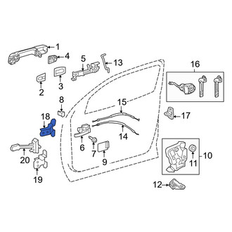 Toyota OE - Front Right Upper Door Hinge