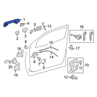 Toyota OE - Front Left Outer Exterior Door Handle