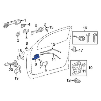 Toyota OE - Front Left Inner Interior Door Handle